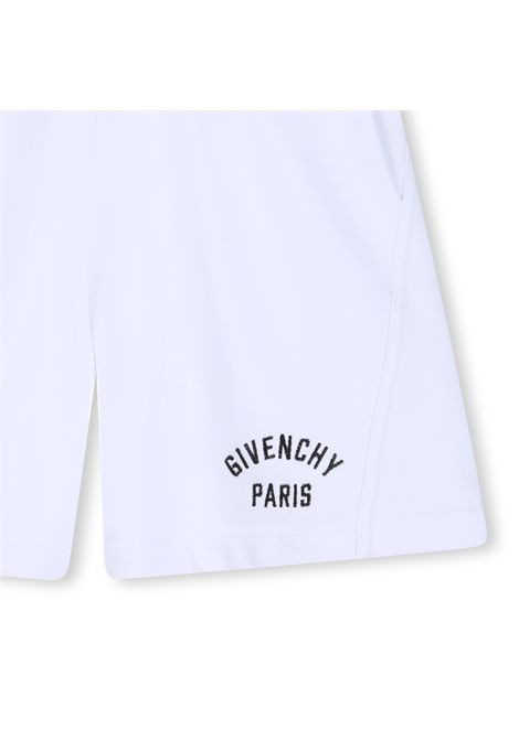 Bermuda con stampa logo GIVENCHY KIDS | H3110010P